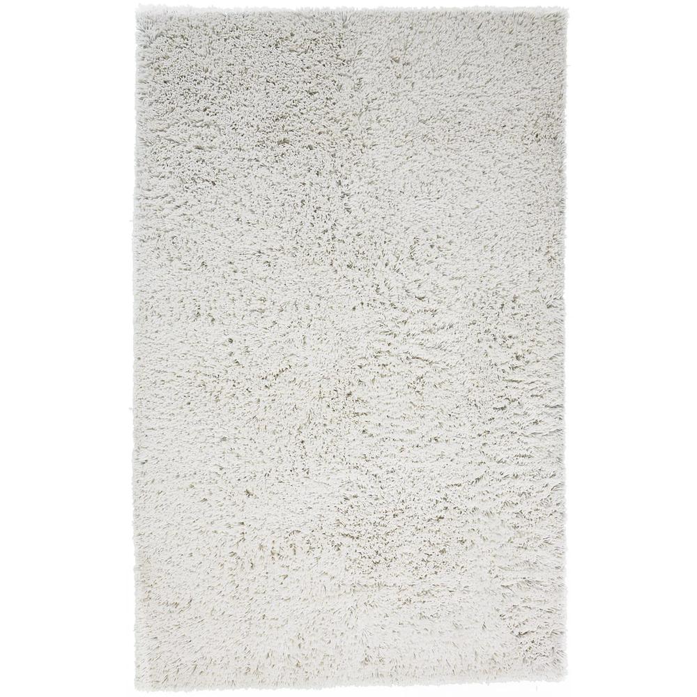 Stoneleigh Stonewashed Mélange Shag Rug, Bright Ivory, 4ft x 6ft Accent Rug, 3998830FIVY000C00. Picture 1