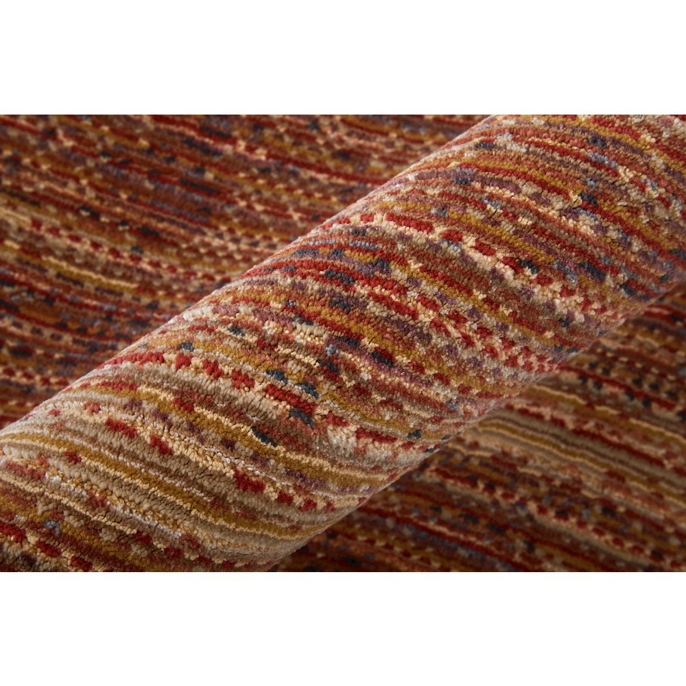 Deja Modern Solid, Brown/Red/Tan, 2' x 3' Accent Rug. Picture 4