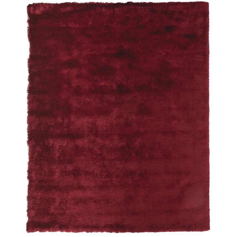 Indochine Plush Shag Area Rug with Metallic Sheen, Cranberry Red, 4ft-9in x 7ft-6in, 4944550FCBY000E04. Picture 2
