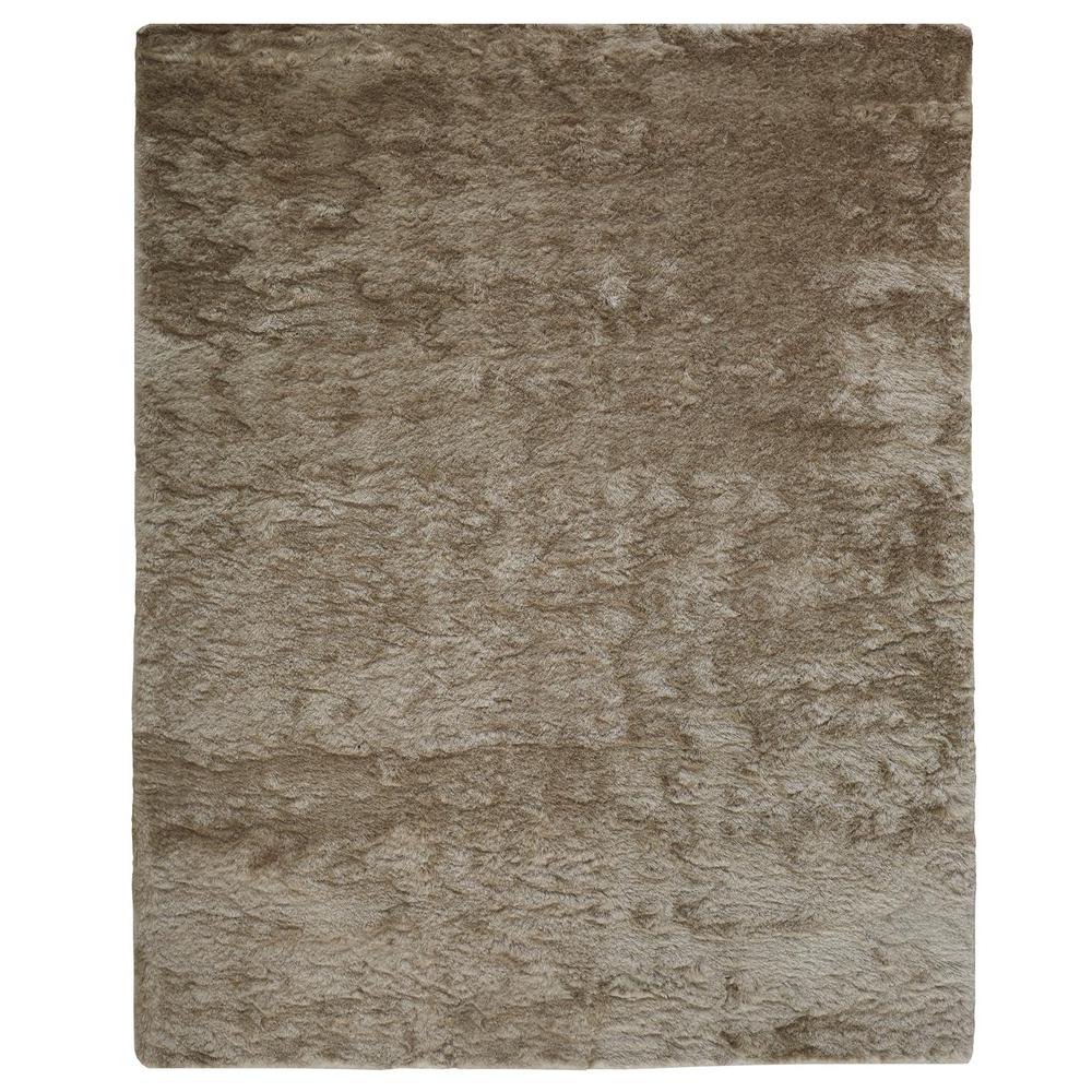 Indochine Plush Shag Area Rug with Metallic Sheen, Cream/Beige, 4ft-9in x 7ft-6in, 4944550FCRM000E04. Picture 2
