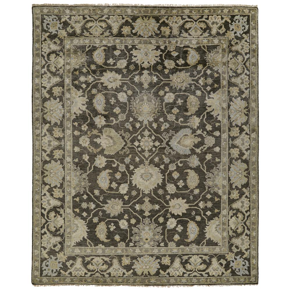 Ustad Taditional Persian Rug, Stone Gray/Spa Blue, 7ft-9in x 9ft-9in Area Rug, 5226280FCHLMLTF99. The main picture.