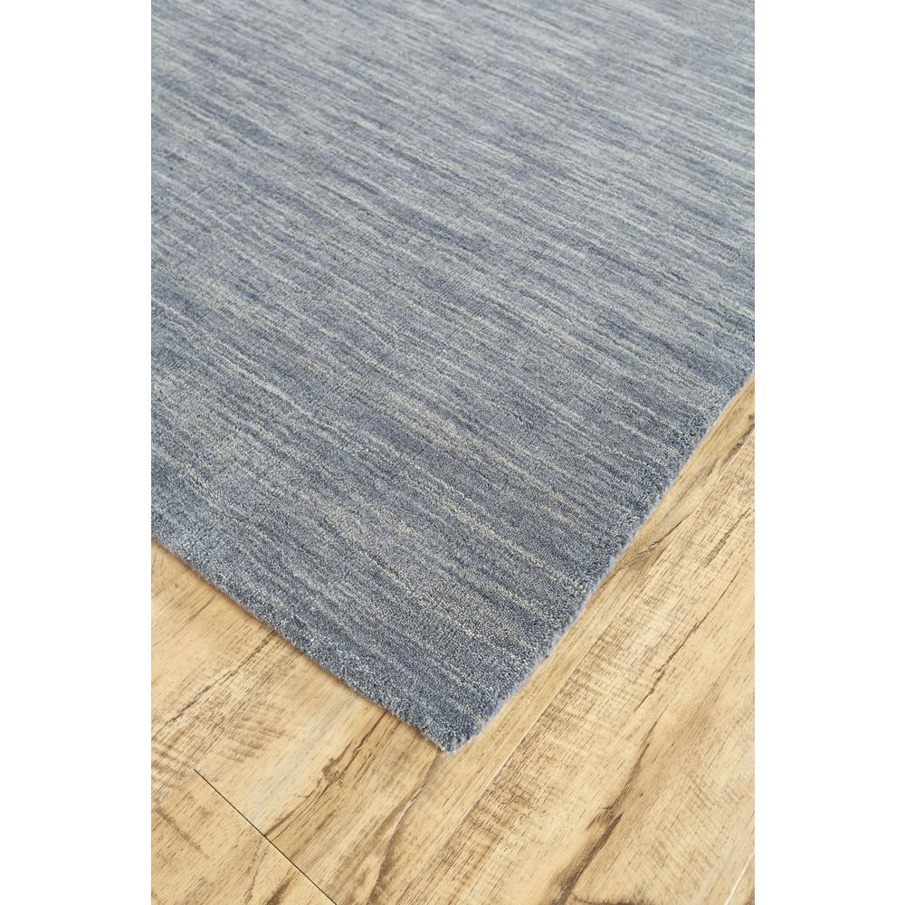 Luna Hand Woven Marled Wool Rug, Dusty Blue, 3ft - 6in x 5ft - 6in Accent Rug, 5798049FSMK000C50. Picture 3