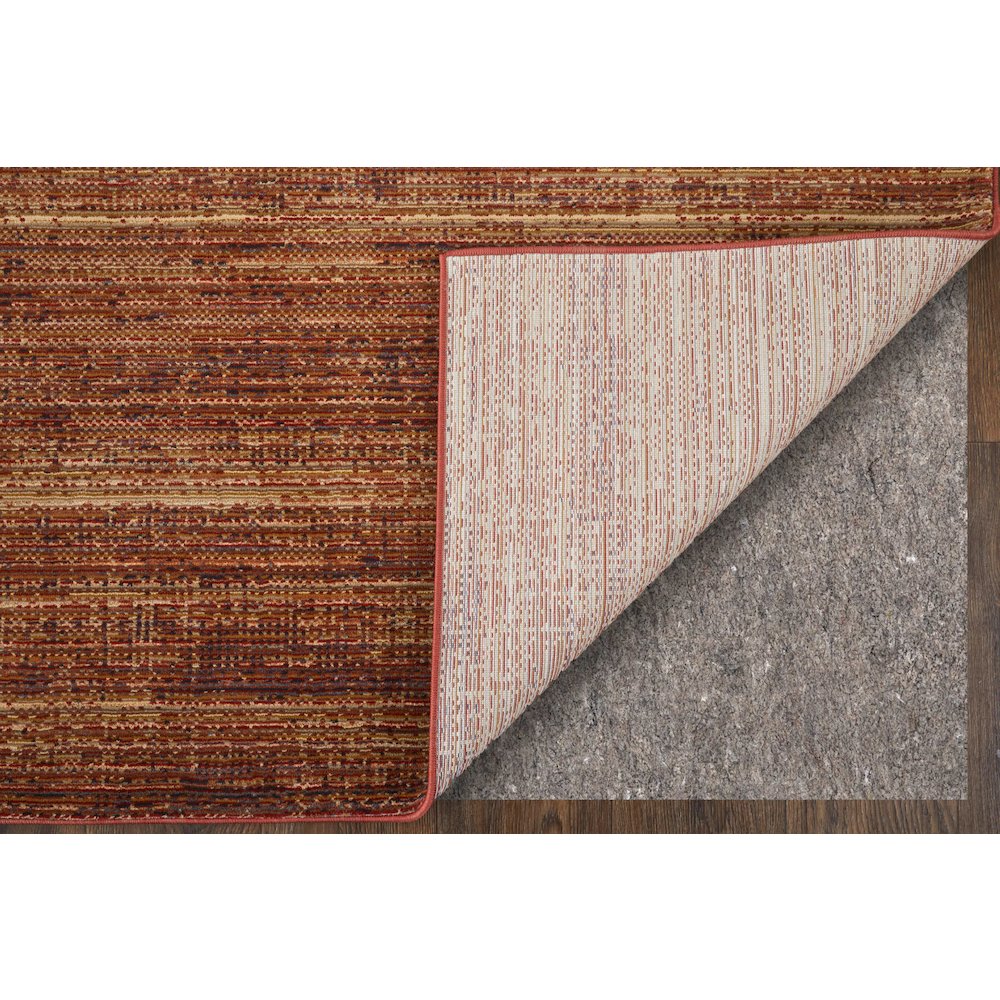 Deja Modern Solid, Brown/Red/Tan, 2' x 3' Accent Rug. Picture 3