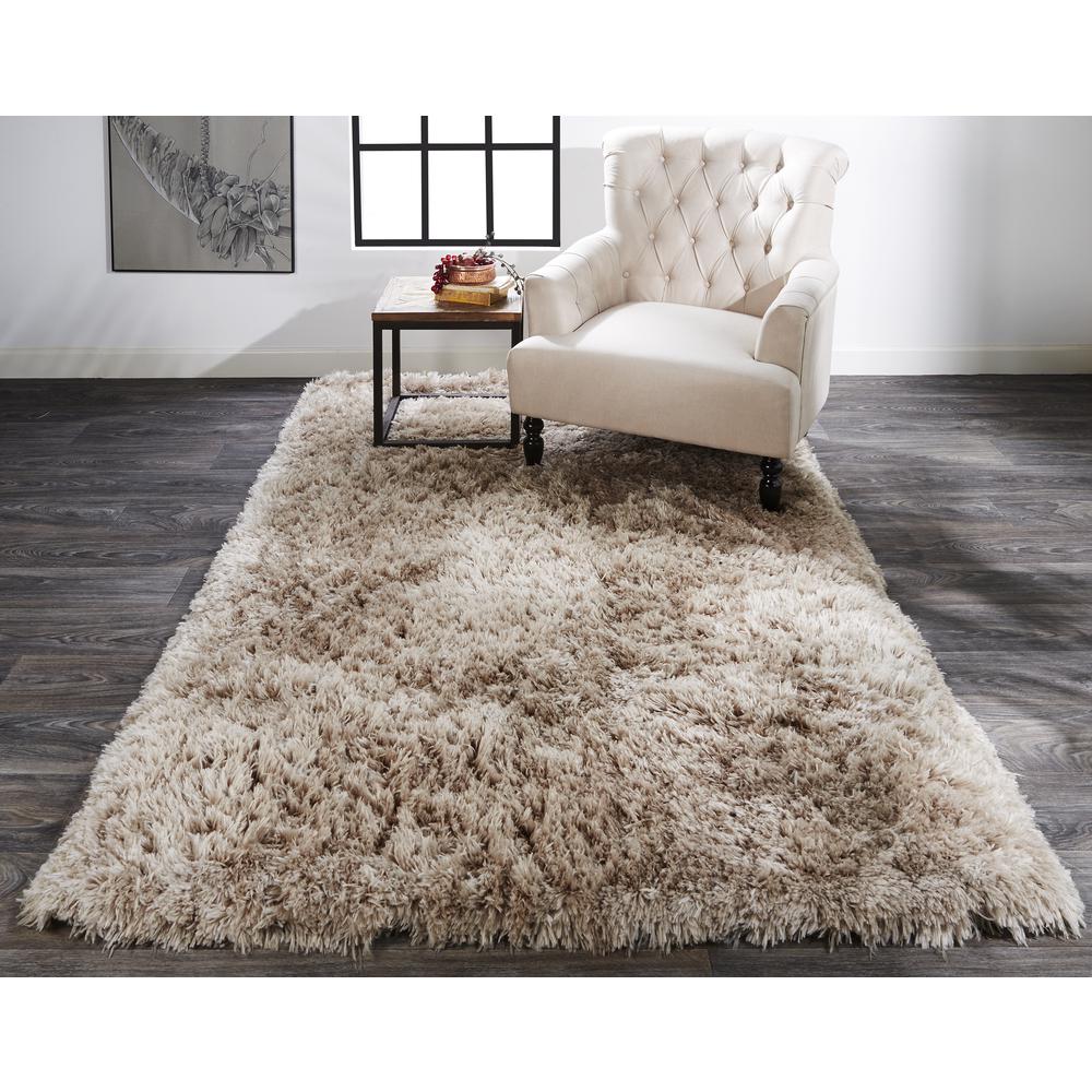 Beckley Ultra Plush 3in Shag Rug, Sandy Tan, 5ft x 8ft Area Rug, 6134450FSND000E10. Picture 1