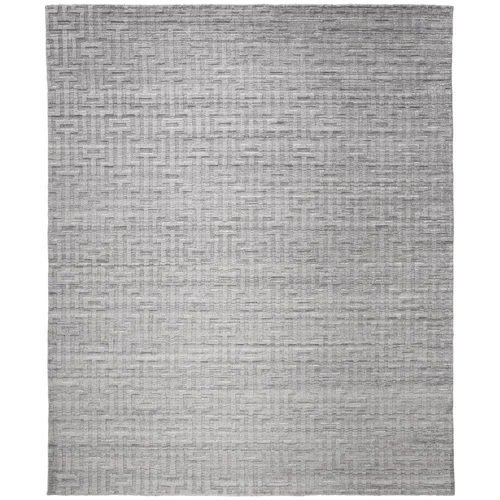 Gramercy Luxe Viscose Area Rug, High-low Pile, Light Silver, 5ft-6in x 8ft-6in, 6206325FFOG000E50. Picture 2