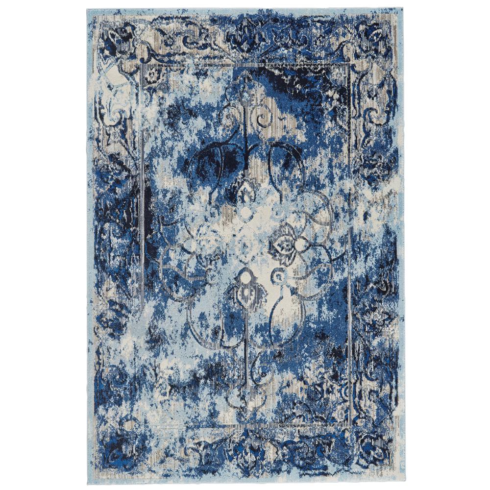 Milton Distressed Medallion Rug, Classic/Ice Blue, 4ft-3in x 6ft-3in Accent Rug, 6533471FTCL000C16. Picture 2