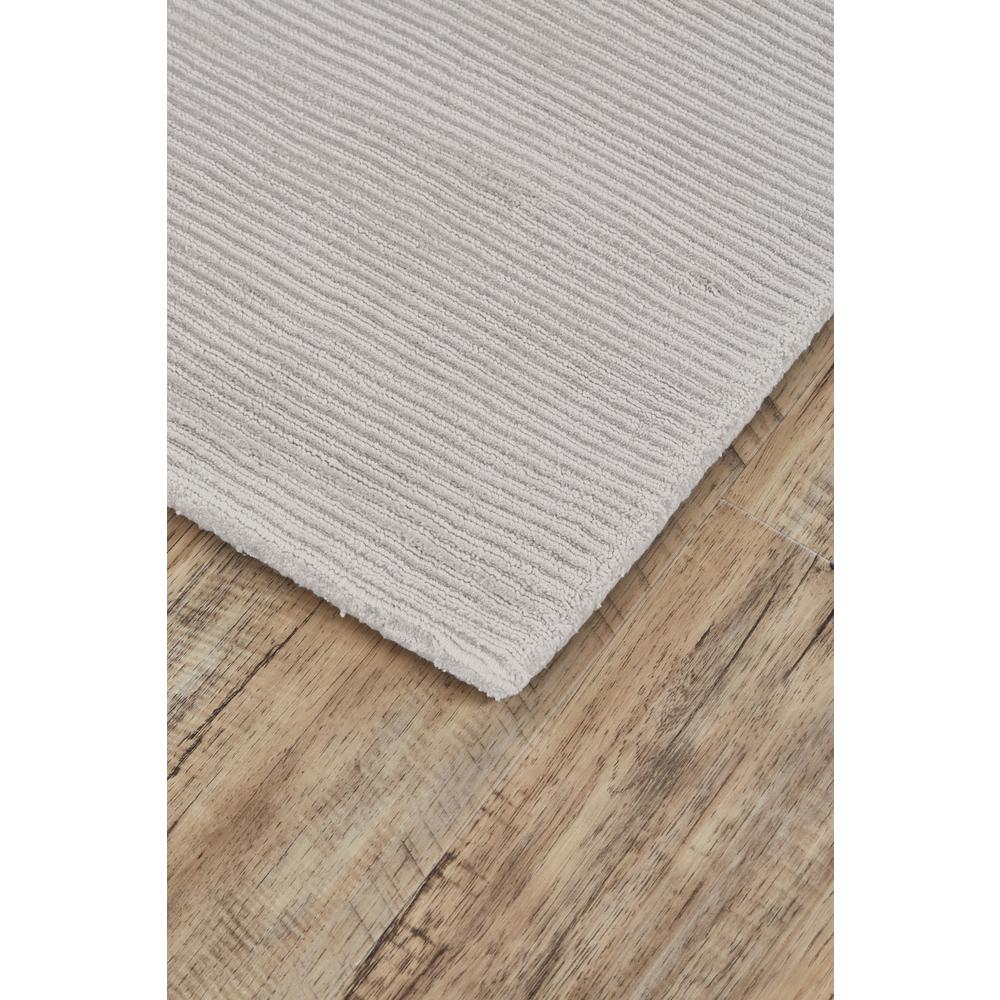 Batisse Plush Viscose Hand Loomed Accent Rug, Light Gray/SIlver, 3ft-6in x 5ft-6in, 6698717FSLV000C50. Picture 3