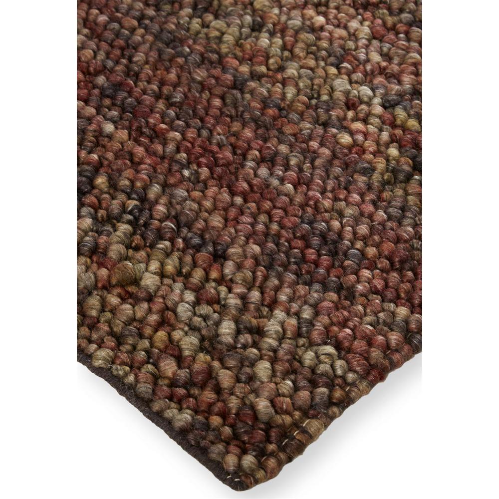 Berkeley Modern Eco Marled Bouclé Rug, Rust/Red-Brown, 5ft x 8ft Area Rug, 6790821FREDMLTE10. Picture 3