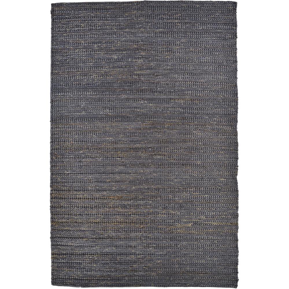 Kaelani Natural Handmade Area Rug, Solid Color, Midnight Blue/Brown, 5ft x 8ft, 6850769FONX000E10. Picture 1
