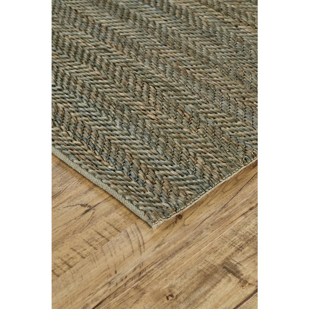 Kaelani Natural Handmade Area Rug, Solid Color, Ice Green/Tan, 8ft x 11ft, 6850770FTEL000G99. Picture 3