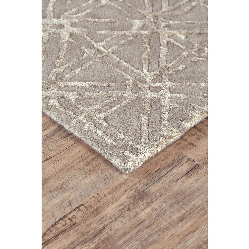 Manoa Tufted Lattice Wool Rug, Natural Tan/Oyster, 5ft x 8ft Area Rug, 7188353FBGEBGEE10. Picture 3