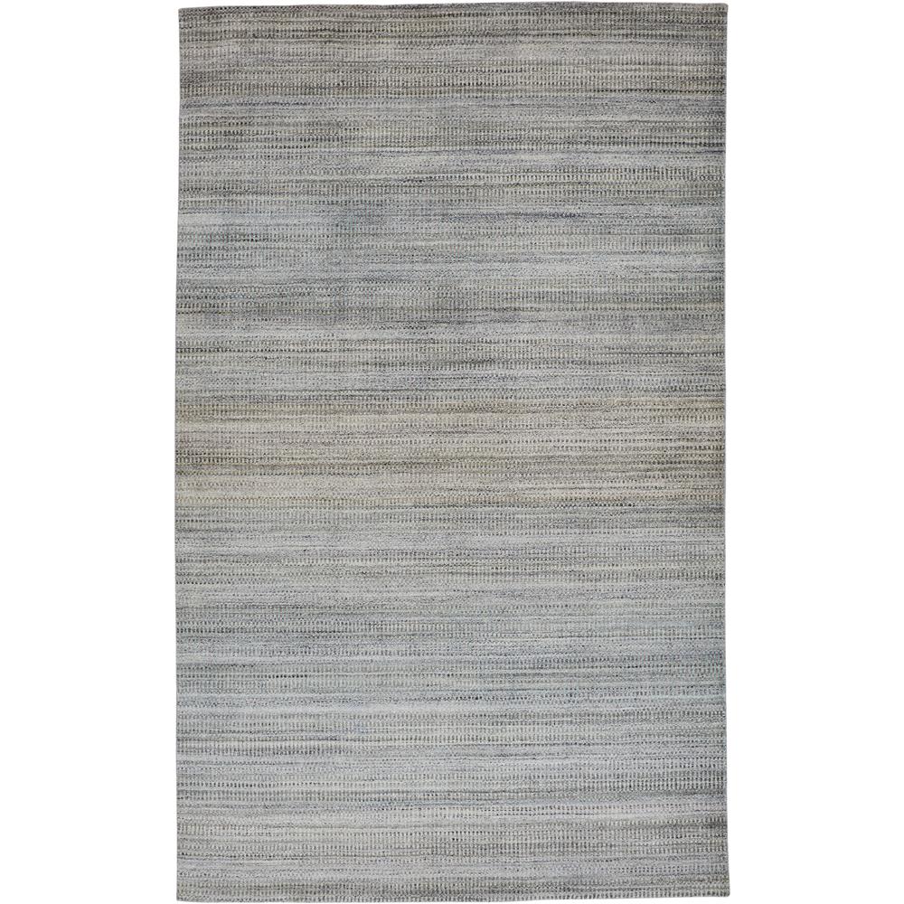 Milan Ombre Striped Rug, Misty Blue/Lilac, 5ft x 8ft Area Rug, 7346488FLILHAZE10. Picture 2