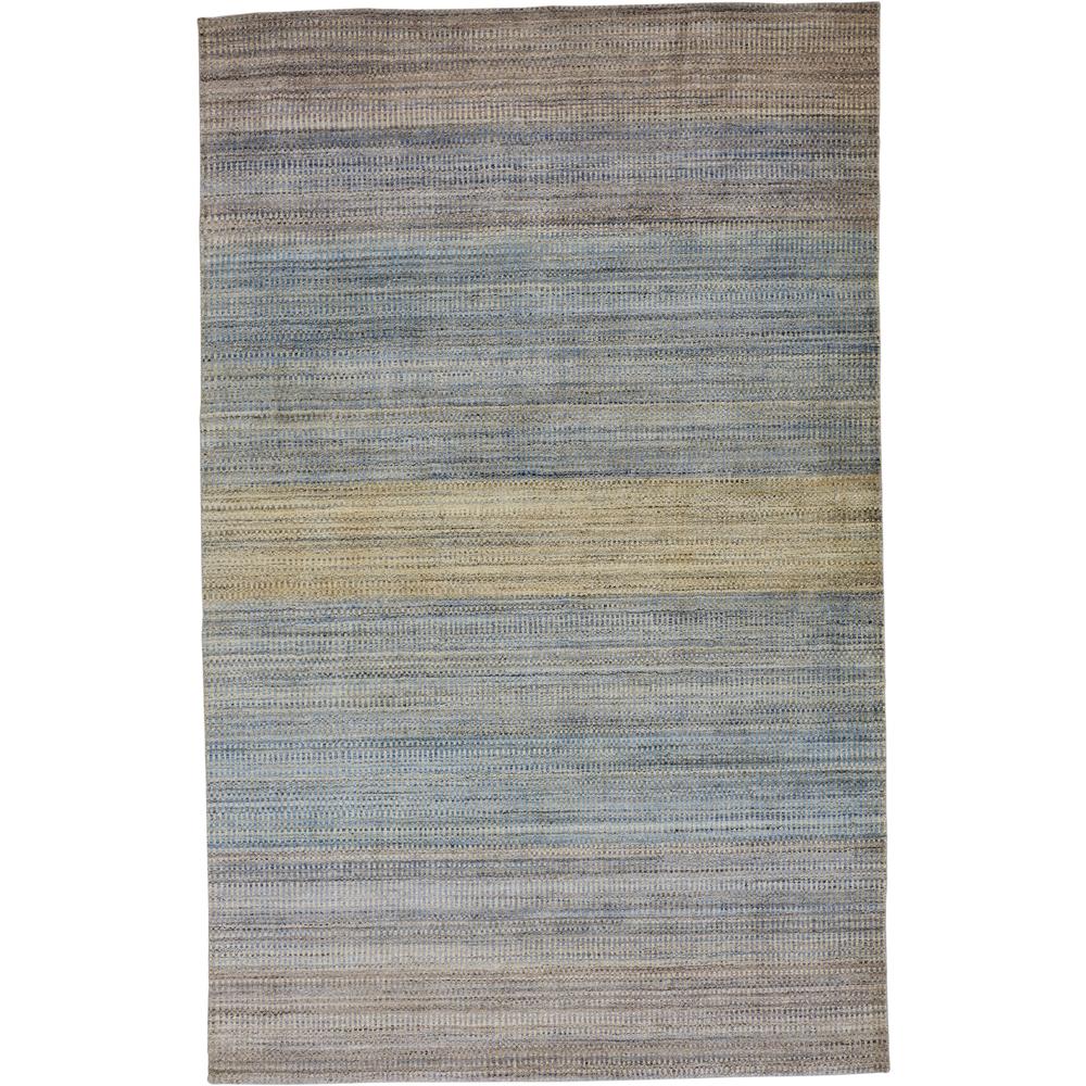 Milan Ombre Striped Rug, Sky Blue/Lilac/Tan, 5ft x 8ft Area Rug, 7346488FPST000E10. Picture 2