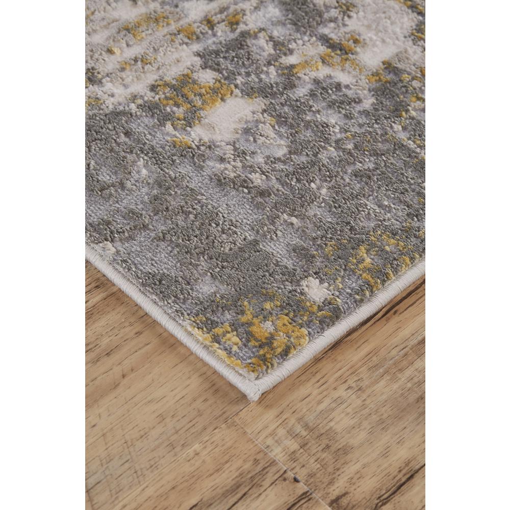 Waldor Metallic Abstract Rug, Gray/Taupe/Gold, 2ft - 10in x 7ft - 10in, Runner, 7353969FGLDSTEI71. Picture 2