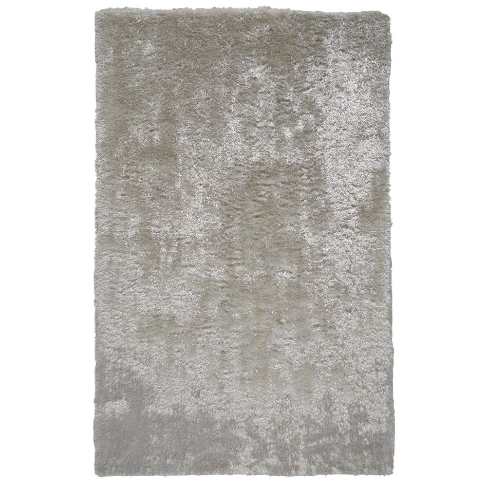 Blunham Lustrous Shimmering Shag Rug, Pearl White, 7ft x 10ft Area Rug, 7494116FWHT000F07. Picture 1