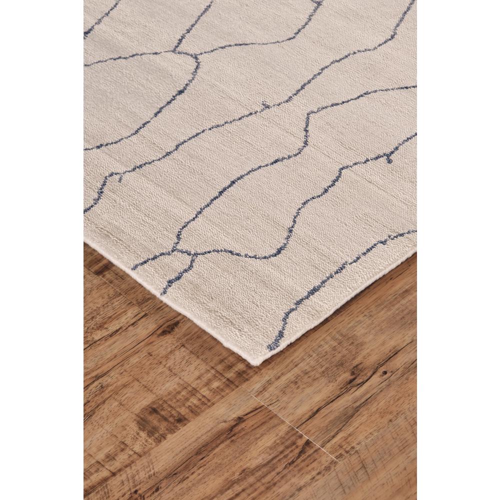 Lennox Modern Abstract Minimalist Rug, Ivory/Charcoal, 5ft x 8ft Area Rug, 8028699FIVY000E10. Picture 3