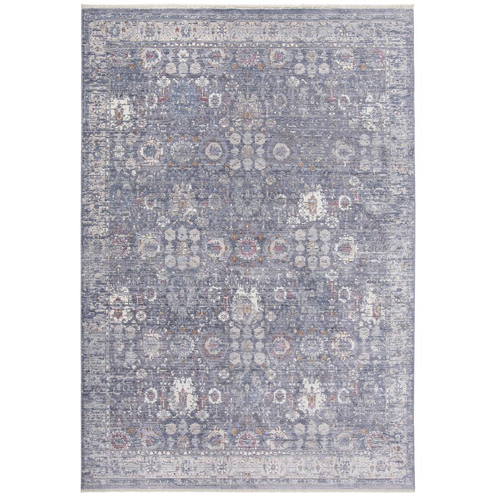 Cecily Luxury Distressed OrnamentalAccent Rug, Warm Blue Moonlight, 3ft x 5ft, 8573587FMNL000B00. Picture 2