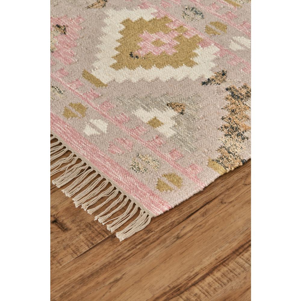 Savona Iii Pastel Navajo Bohemian Rug, Ivory Sand/Rose Pink, 5ft x 8ft Area Rug, 8610791FBLH000E10. Picture 2