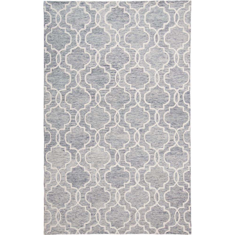Belfort Modern Moroccan Trellis Rug, Charcoal Gray/Ivory, 8ft x 10ft Area Rug, 8698775FGRYIVYF00. Picture 2