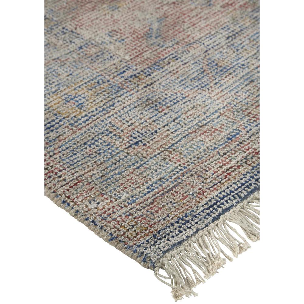 Caldwell Vintage Space Dyed Wool Rug, Blue/Orange, 3ft-6in x 5ft-6in Accent Rug, 8798127FBLUORNC50. Picture 3