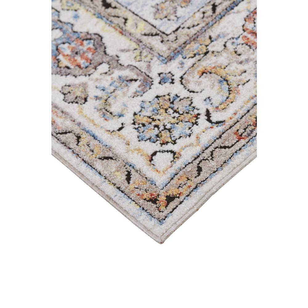 Armant Bohemian Space-dyed Accent Rug, Ivory/Gold/Blue, 4ft x 5ft-9in Accent Rug, 8803905FIVYMLTC01. Picture 3