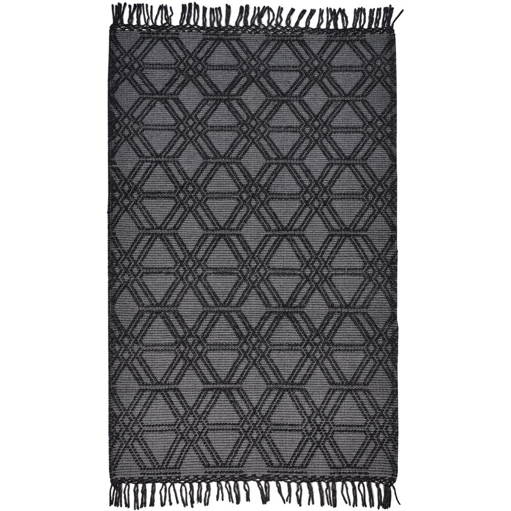 Phoenix Contemporary Moroccan Style Rug, Charcoal Gray, 5ft x 7ft - 6in Area Rug, 8820807FCHL000E70. Picture 2