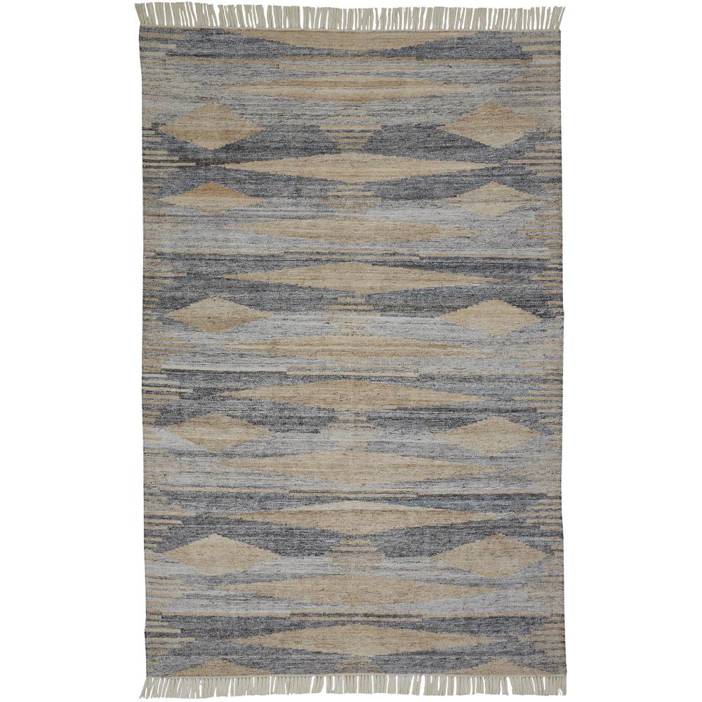 Beckett Eco-Friendly Moroccan Desert Rug, Latte Tan/Gray, 5ft x 8ft Area Rug, 8900815FGRYBGEE10. Picture 2