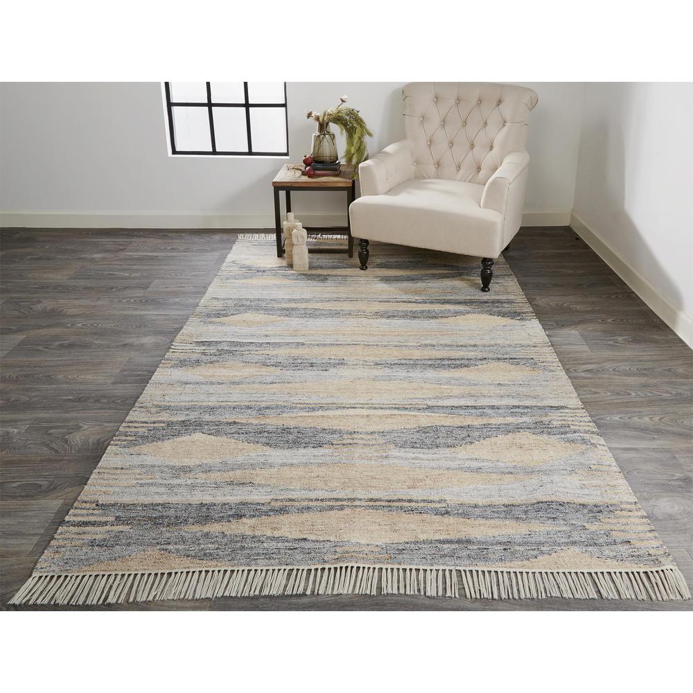 Beckett Eco-Friendly Moroccan Desert Rug, Latte Tan/Gray, 5ft x 8ft Area Rug, 8900815FGRYBGEE10. Picture 1