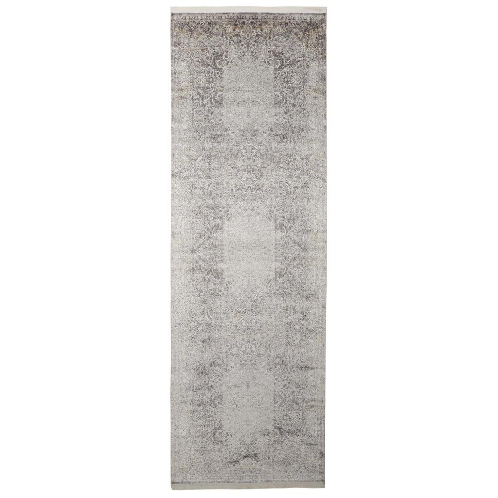Sarrant Vintage Space-Dyed Rug, Stone Gray, 2ft - 8in x 8ft, Runner, 9193964FSTN000I8A. Picture 1