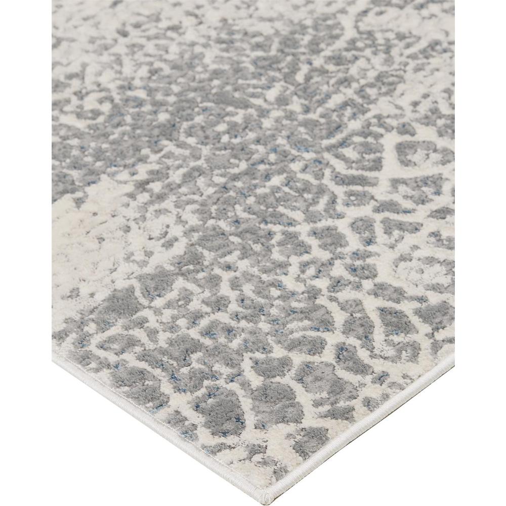 Azure Modern Metallic Watercolor Accent Rug, Teal/Gray/Beige, 1ft-8in x 2ft-10in, AZR3401FGRYBLUP18. Picture 2