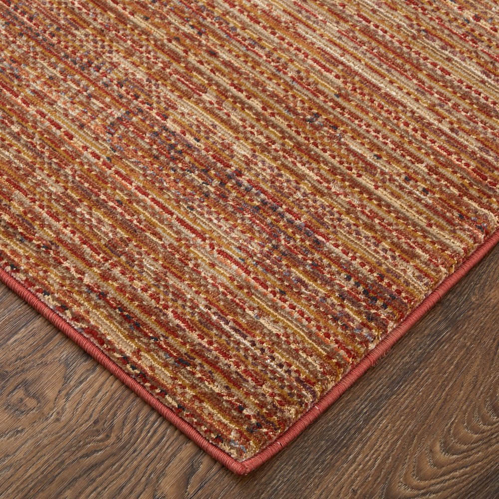 Deja Modern Solid, Brown/Red/Tan, 2' x 3' Accent Rug. Picture 2