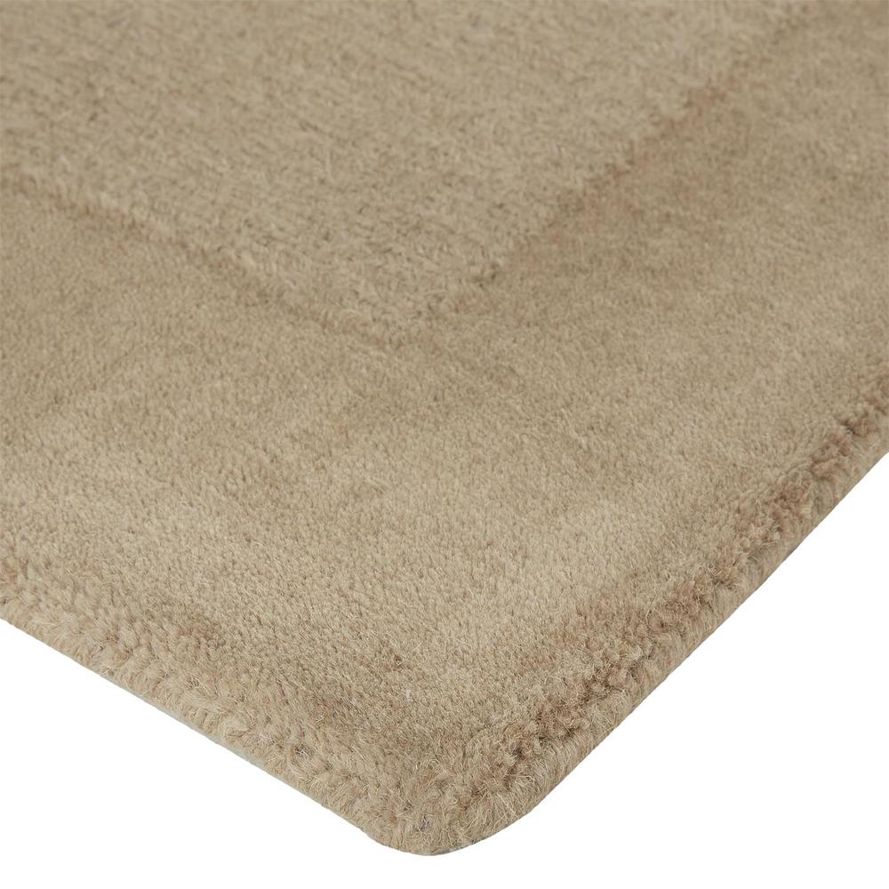 Hilson Eco-Friendly Handmade Wool Rug, Latte/Natural Tan, 8ft x 10ft Area Rug, I46R8016TPE000F00. Picture 2