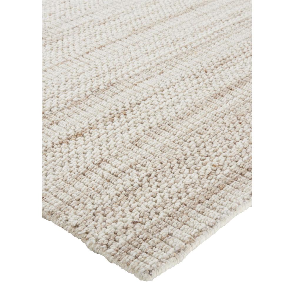 Keaton Handmade Wool Rug, Neutral Stripe, Tan/Beige, 4ft x 6ft Accent Rug, KTN8018FBRNBGEC00. Picture 3