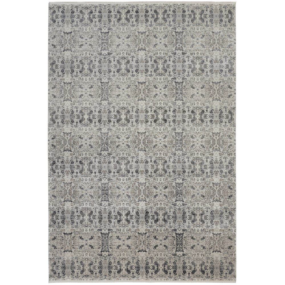 Cadiz Modern Oriental, Gray/Taupe/Ivory, 4'-10" x 7'-10" Area Rug. Picture 1