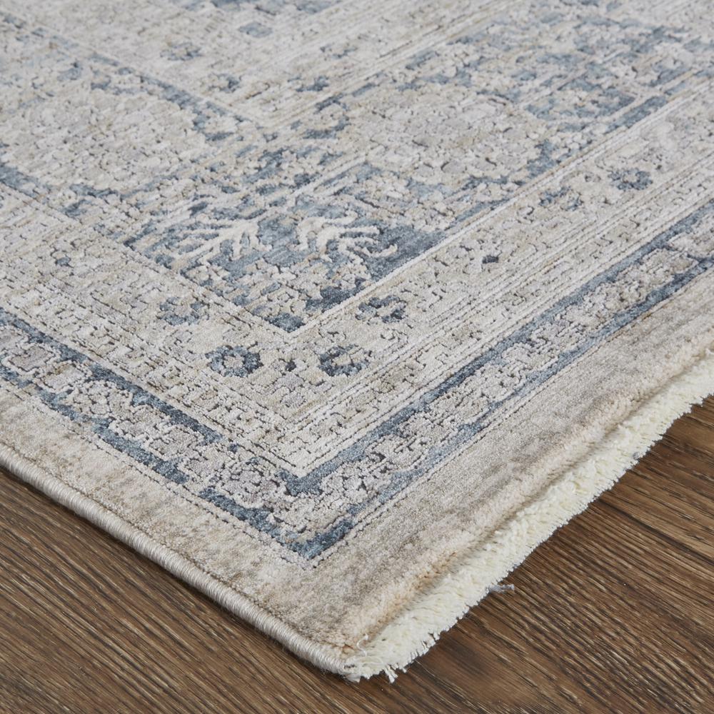 Marquette Rustic Persian Farmhouse Rug, Warm Gray/Blue, 2ft - 8in x 10ft, Runner, MRQ3775FGRY000I8B. Picture 3