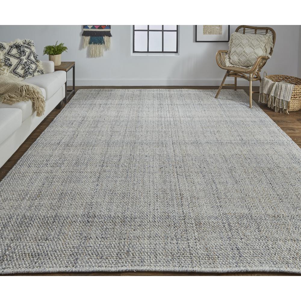 Naples Space Dyed In/Outdoor Flatweave, Warm Gray/Tan, 9ft x 12ft Area Rug, NAP0751FIVYGRYG00. Picture 1