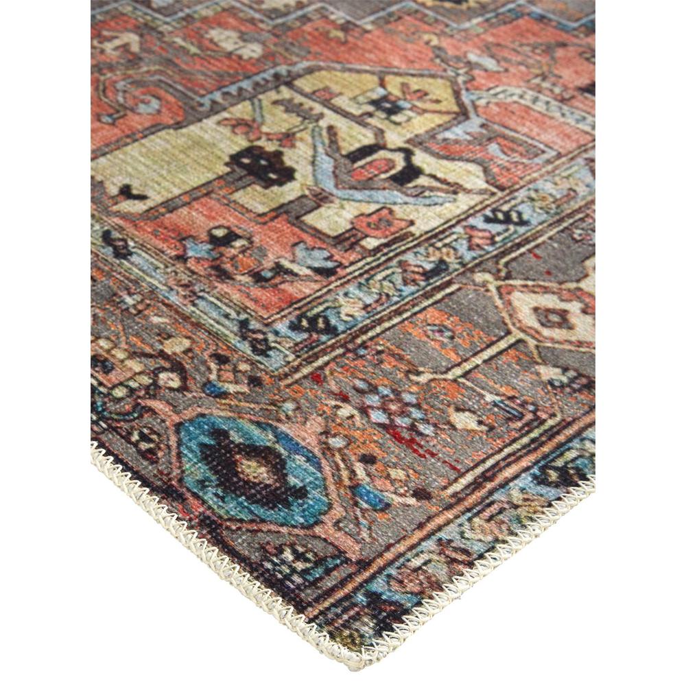 Percy Vintage Medallion Rug, Pink Clay/Warm Gray, 5ft-3in x 7ft-6in Area Rug, PRC39AJFGRYMLTE76. Picture 3