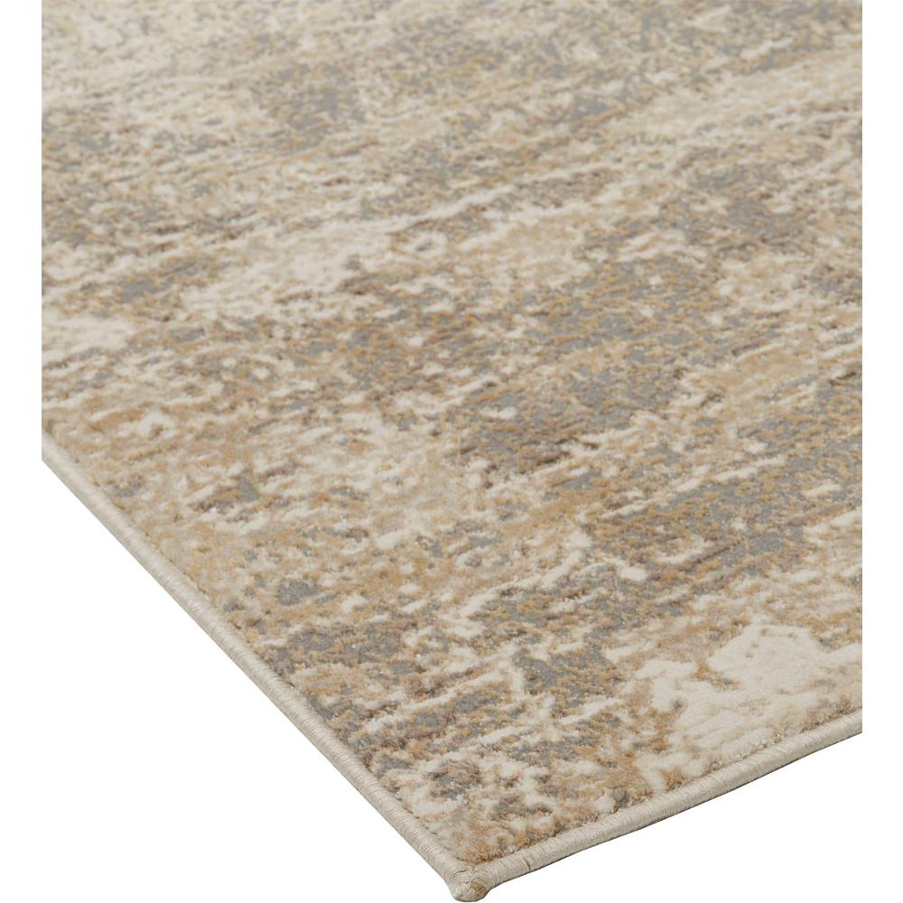 Frida Distressed Abstract WatercolorAccent Rug, Latte Tan/Gray, 2ft-1in x 3ft, PRK3701FIVYGRYP21. Picture 2