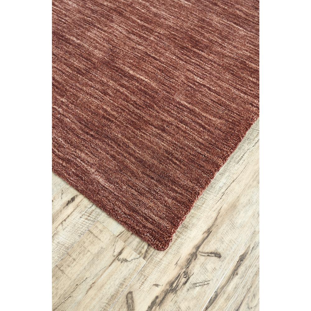 Luna Hand Woven Marled Wool Rug, Rust/Red-Orange, 5ft x 8ft Area Rug, 5798049FRST000E10. Picture 3