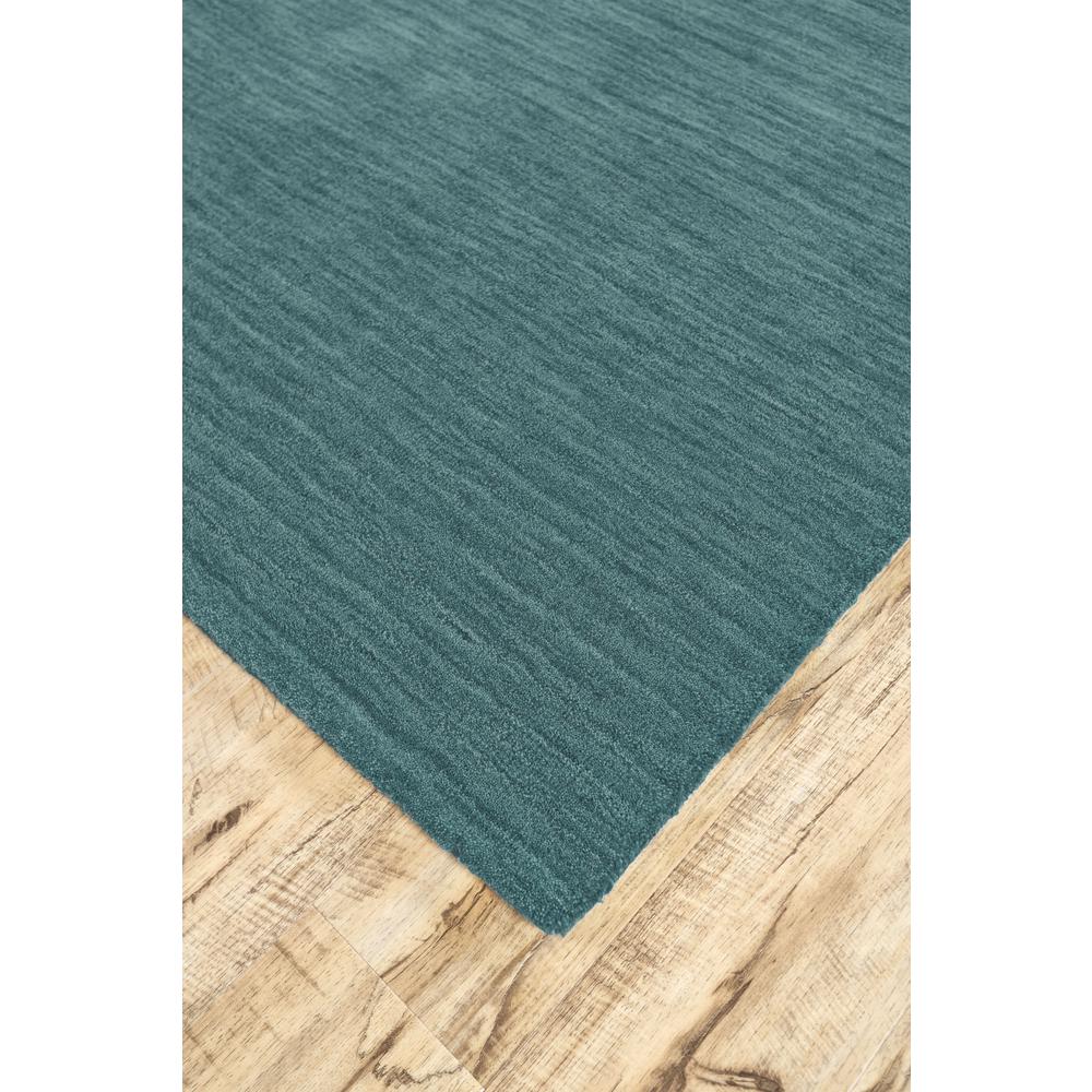 Luna Hand Woven Marled Wool Rug, Teal Blue/Green, 5ft x 8ft Area Rug, 5798049FTEL000E10. Picture 3