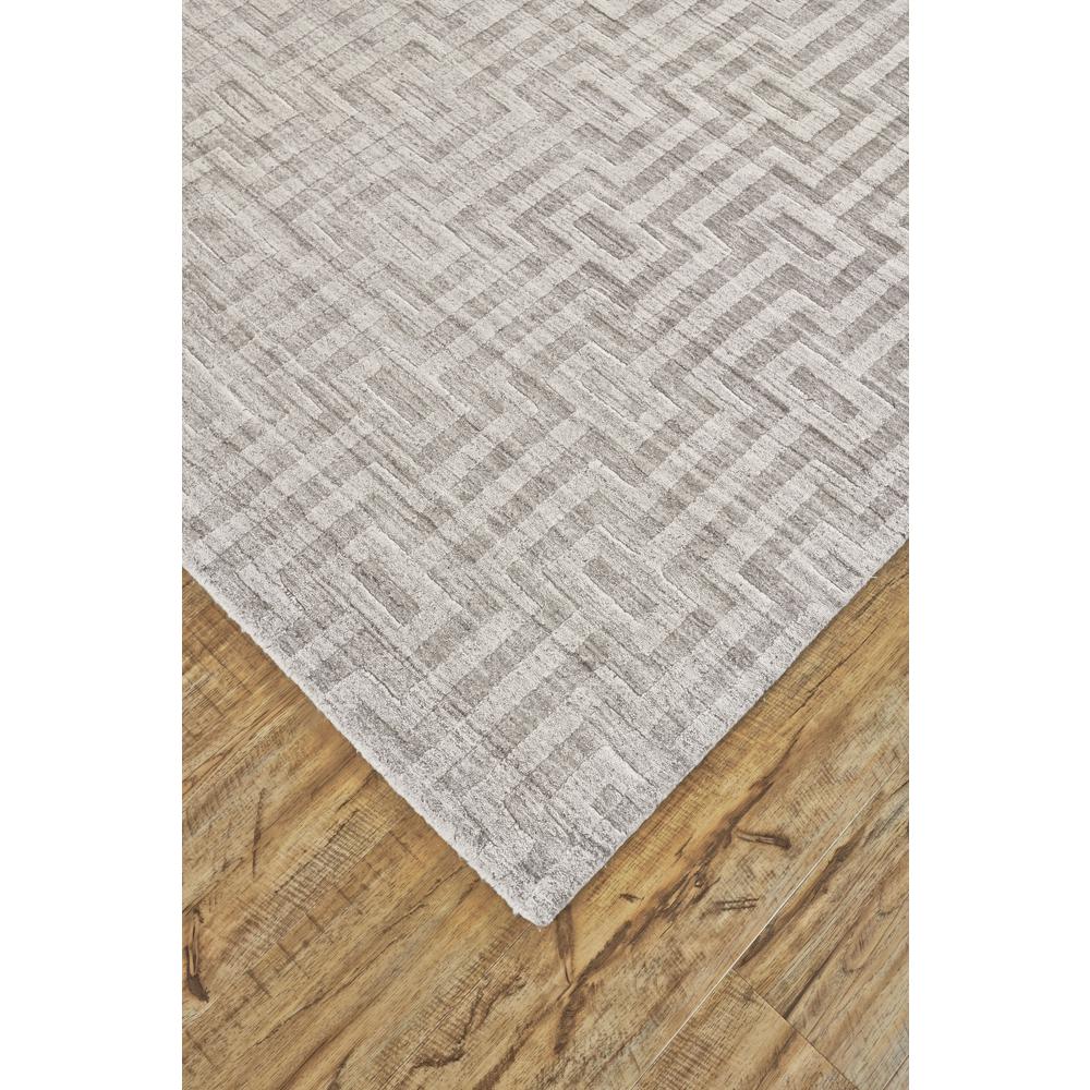 Gramercy Luxe Viscose Area Rug, High-low Pile, Light Silver, 5ft-6in x 8ft-6in, 6206325FFOG000E50. Picture 3