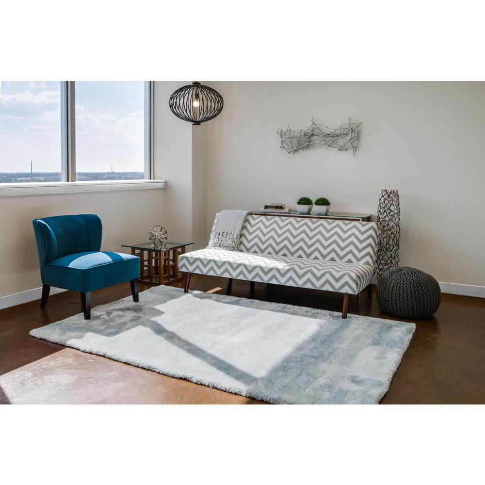 Marbury Luxury Tufted Shag Rug, Sky Blue, 8ft x 11ft Area Rug, 6574004FSKY000G99. The main picture.