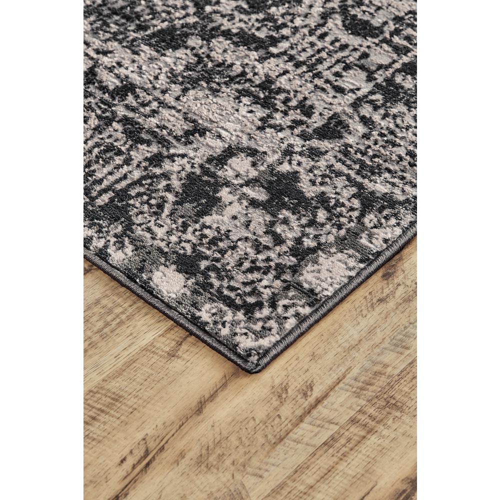 Prasad Distressed Ornamental Rug, Charcoal/Ivory, 5ft x 8ft Area Rug, 6703680FCHLGRYE10. Picture 3