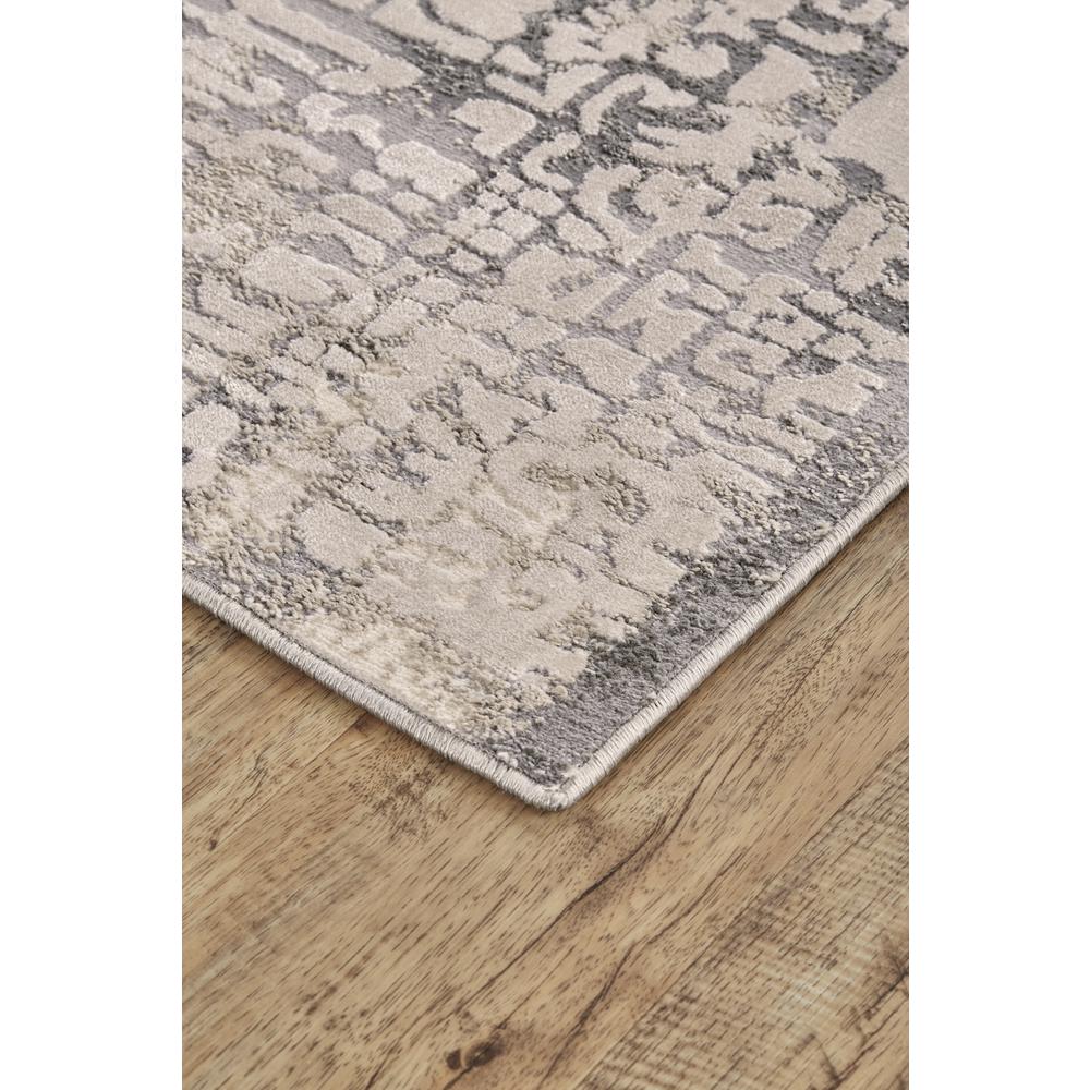 Prasad Contmporary Watercolor Rug, Steel/Silver Gray, 5ft x 8ft Area Rug, 6703683FGRY000E10. Picture 3