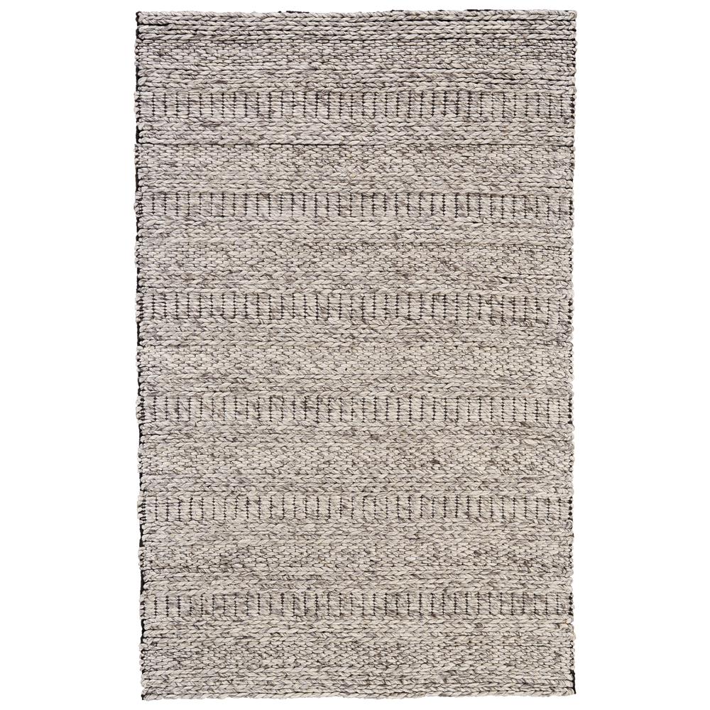 Berkeley Modern Eco-Friendly Bouclé Rug, Ivory/Warm Gray, 8ft x 11ft Area Rug, 6790737FOAT000G99. Picture 2
