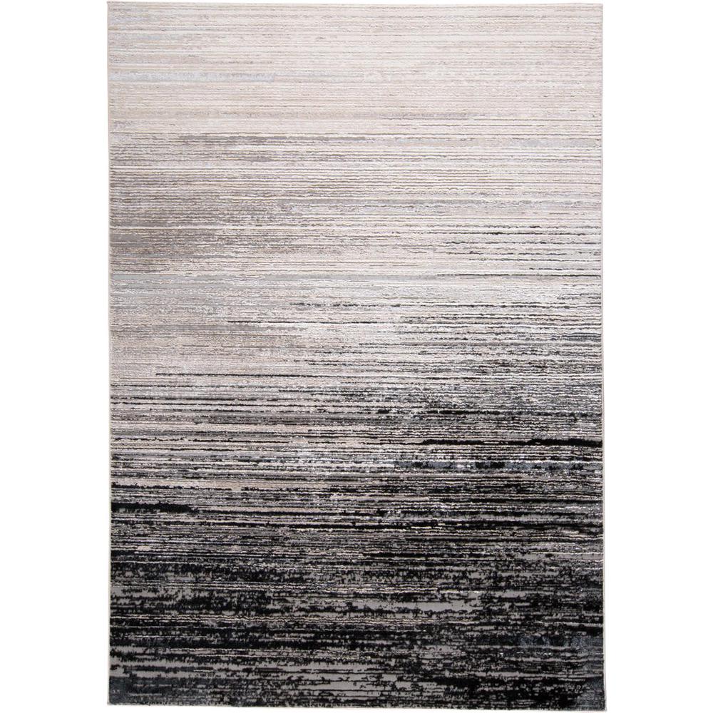 Micah Gradient Textured Metallic, Black/Silver Gray, 6ft-7in x 9ft-6in Area Rug, 6943337FBLKDGYF05. Picture 2