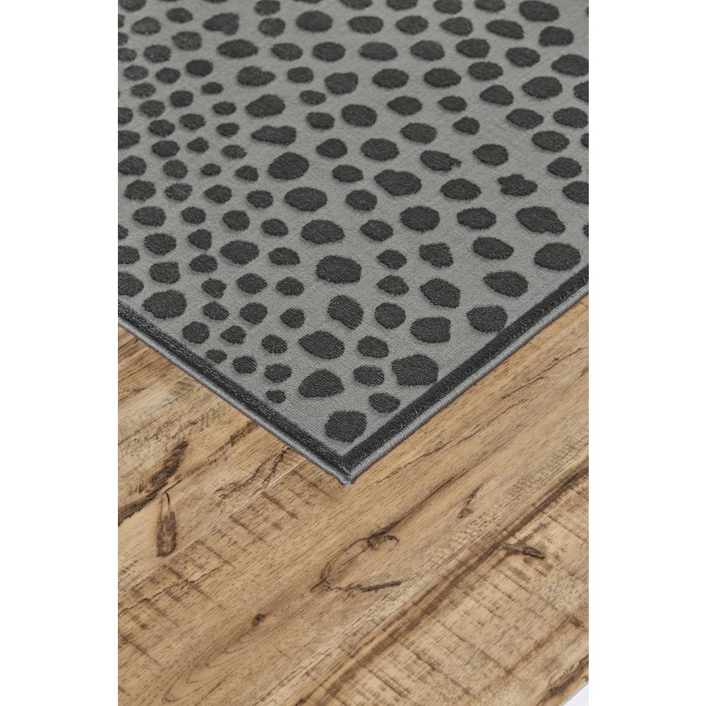 Gaspar Modern Dotted Texture Rug, Dark Silver Gray, 5ft-2in x 7ft-2in Area Rug, 7873835FCASDGYE80. Picture 2