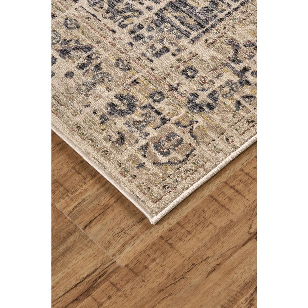 Grayson Modern Abstract Rug, Charcoal/Natural Tan, 4ft - 11in x 7ft - 8in Area Rug, 8563579FCHLBGEE73. Picture 3