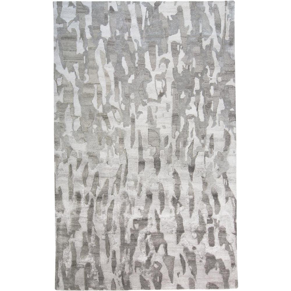 Dryden Contemporary Abstract Rug, Silvery Gray, 8ft x 10ft Area Rug, 8738786FIVY000F00. Picture 2