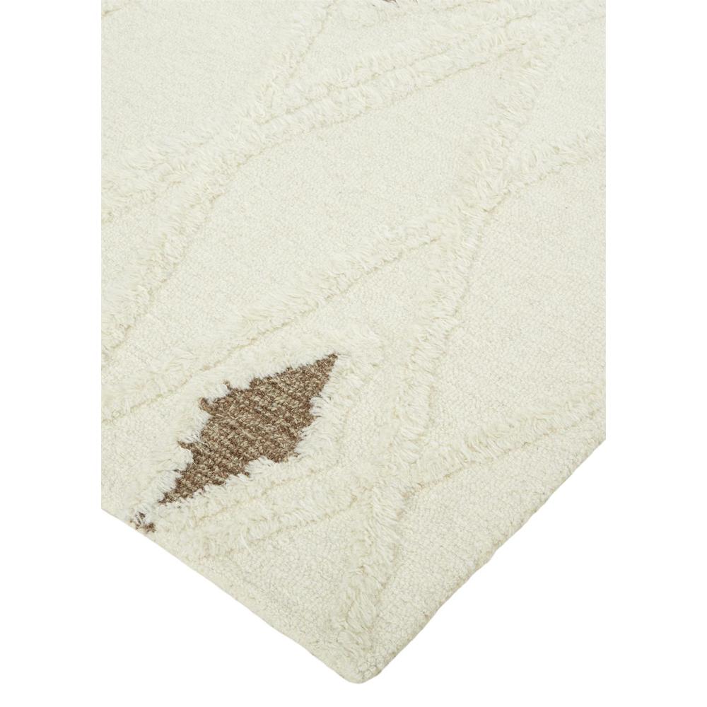 Anica Premium Wool Tufted Area Rug, Boho Moroccan, Ivory/Beige, 5ft x 8ft, ANC8008FIVYBRNE10. Picture 3